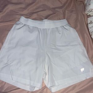 White Fabletics 5’ Men’s Shorts